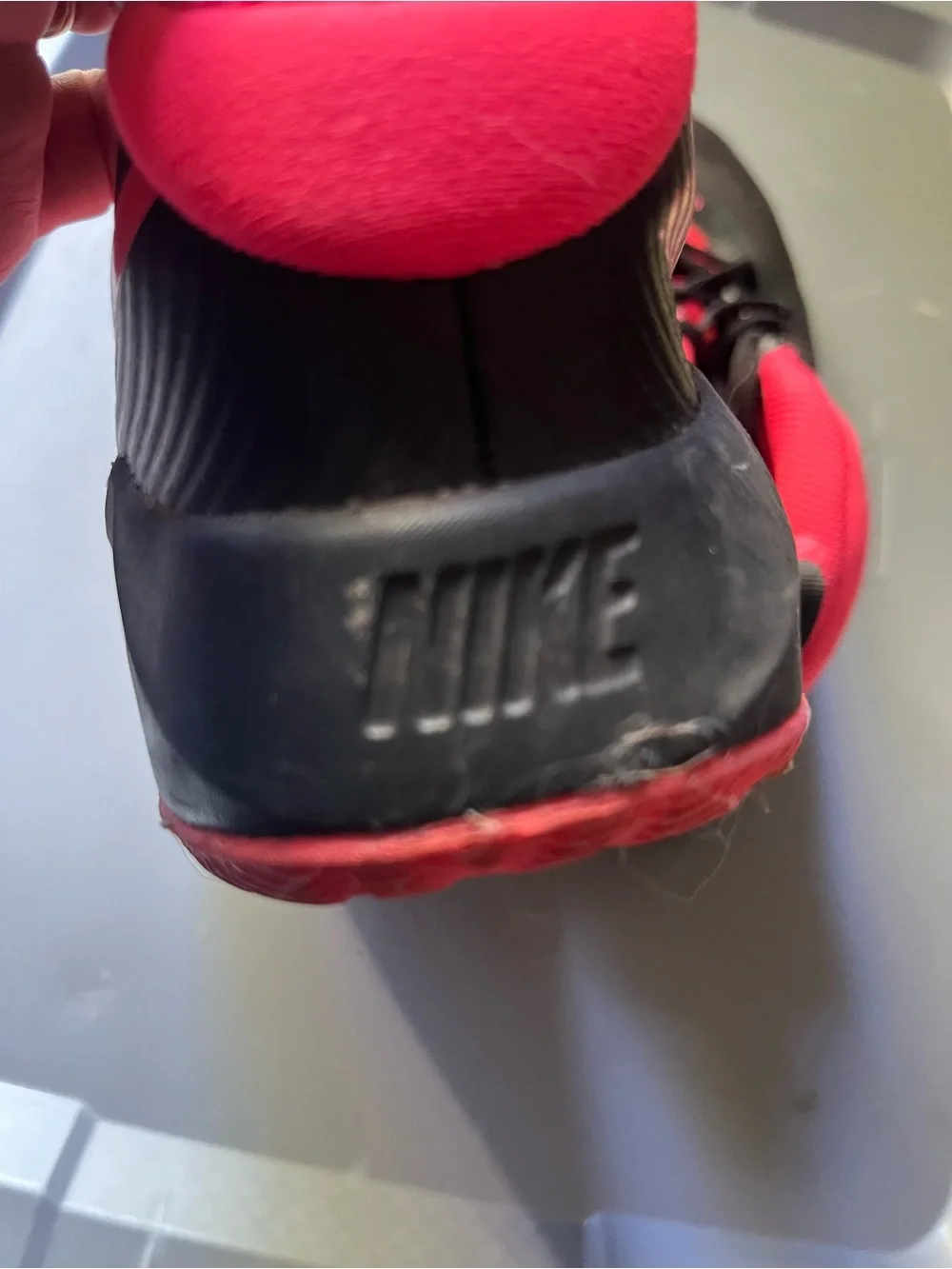 Nike Kids Black and Pink Athletic Sneakers